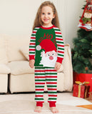 Family Matching Letter Stripe Parent-child Printed Housewear Pajamas