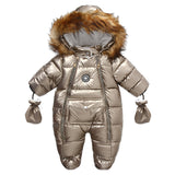 Newborn Baby Winter Rompers Long Sleeved Fashion Thickend Warm Jumpsuit