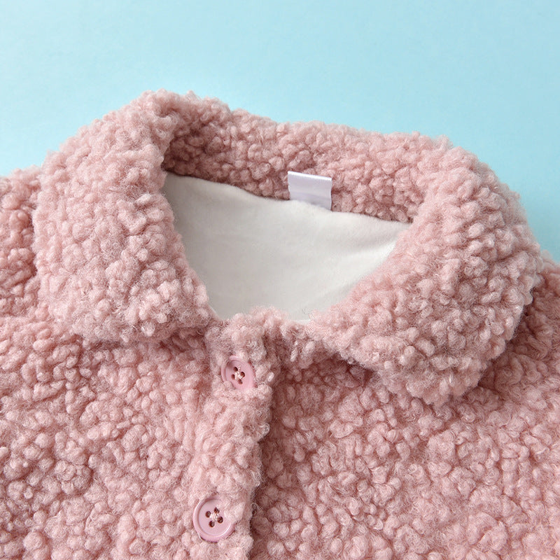 Baby Girl Coat Fleece Winter Warm Cutton Outwear