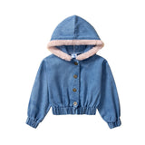 1-6Y Kid Baby Girls Denim Jacket Coats Cardigan Top