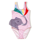 Kid Girl Printed One-piece Elephant Swimsuit
