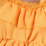 Kid Baby Girl One-line Collar Halter Short Sleeve Casual Dresses