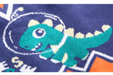 Kid Baby Boys Knit Rotator Dinosaur Cotton Warm Sweater