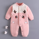 Baby Girl Boy One-piece Autumn Winter Cotton Warm Romper