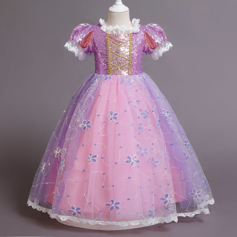 Kid Girls Princess New Rapunzel Christmas Dresses