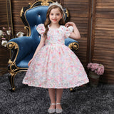 Kid Baby Girl Princess Gauze Flower Dresses