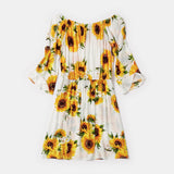 Family Matching Parent-child Sunflower Dress