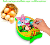 DIY Kid Toy Gift Hand-painted Set Electric Rabbit Easter Egg Drawing Machine