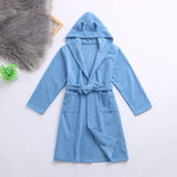 Kid Baby Boy Hooded Long-sleeved Bathrobes Pajamas