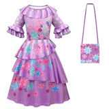 Kid Girl Flying Sleeves Cosplay Magic Full House Party Dresses