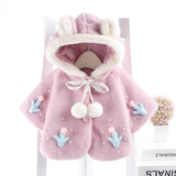 Baby Girl Cape Thickened Windbreak Coat