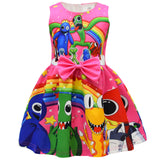Kid Girl Rainbow Friends Holiday Party Casual Dress
