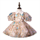 Kid Baby Girl Wedding Little Sequins Evening Dress