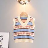 Kid Baby Girl V-neck Pullover Vest Shirts