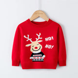 Kid Baby Boy Cartoon Bottoming Christmas Sweater Cardigan