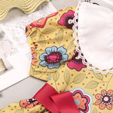 Kid Baby Girl Western Printing Short Sleeve Summer Dresses