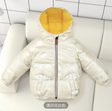 Kid Baby Boy Girl Down Jacket Silver Walk-in Space Extra Thick Coat