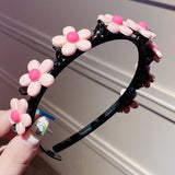 Kid Girl Braided Headband Clip Cute Cartoon Headwear