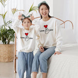 Family Matching Cute Cartoon Prints Long Sleeve Parent-child Shirts