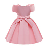Kid Girl Pink Summer Suspender Princess Dresses