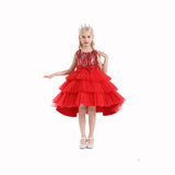 Kid Girl Princess Autumn Sequined Party Dresses