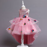 3-12T Kid Girl Princess Piano Runway Performance Dress