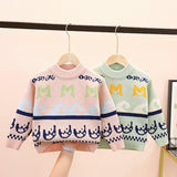 Kid Boy Cute Korean Outer Knit Sweater