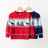 Kid Baby Boy Girl Elk Pullover Christmas Bottomed Sweater