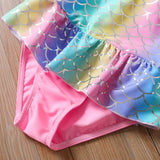 Summer Mermaid Kid Baby Girl Triangle One-piece Breathable Swimsuit