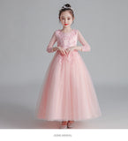 Kid Girls Princess Poncho Autumn Winter Long Sleeve Westernized Dresses