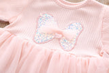 Kid Baby Girl Korean Sweet Bow Gauze Dresses