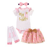 Easter Baby Suit Haki Set 4 Pcs