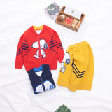 Kid Baby Boy Zipper Cute Cartoon Embroidery Minnie Mouse Sweater
