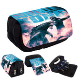 Kid Stationery Case Large Capacity Flip Pencil Case Printed Bags