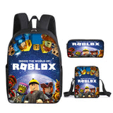 Primary Secondary School Students Roblox Schoolbag 3 Pieces/Lot