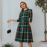 Family Matching Plaid Parent-child Spring Trend Dress