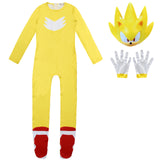 Kid Boy Border Source Sonic Halloween Party Role Cosplay Rompers