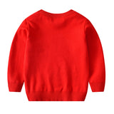 Kid Baby Girl Neck Knitted Double-layer Sweater