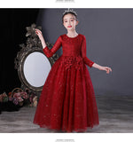 Kid Girls Princess Poncho Autumn Winter Long Sleeve Westernized Dresses