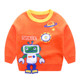 Kid Baby Boys Universe Cotton Double Layer Warm Sweaters