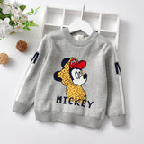 Kid Baby Boy Sweater Double Layer Cute Cartoon Pullover