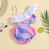 Baby Girls Fishscale One-piece Fashion Swimsuit