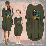 Family Matching Parent-child Autumn Halloween Mother-daughter Dress