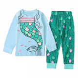 Kid Baby Girls Home Mermaid 2 Pcs Sets Pajamas
