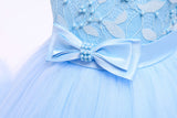 Kid Baby Girl Princess Trailing Wedding Shampong Gauze Host Dresses