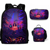 American Drama Stranger Things Backpack 3-piece Student Schoolbag