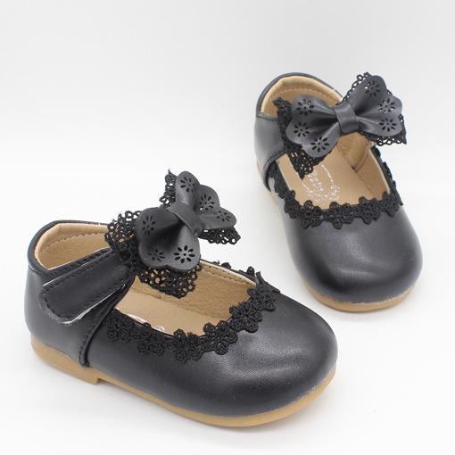 Baby Girl Bow Tie Toddlers with Soft Soles Shoes