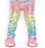 Kid Baby Girl Wish Colorful Sparkly Leggings Pants