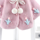 Baby Girl Cape Thickened Windbreak Coat