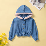 1-6Y Kid Baby Girls Denim Jacket Coats Cardigan Top